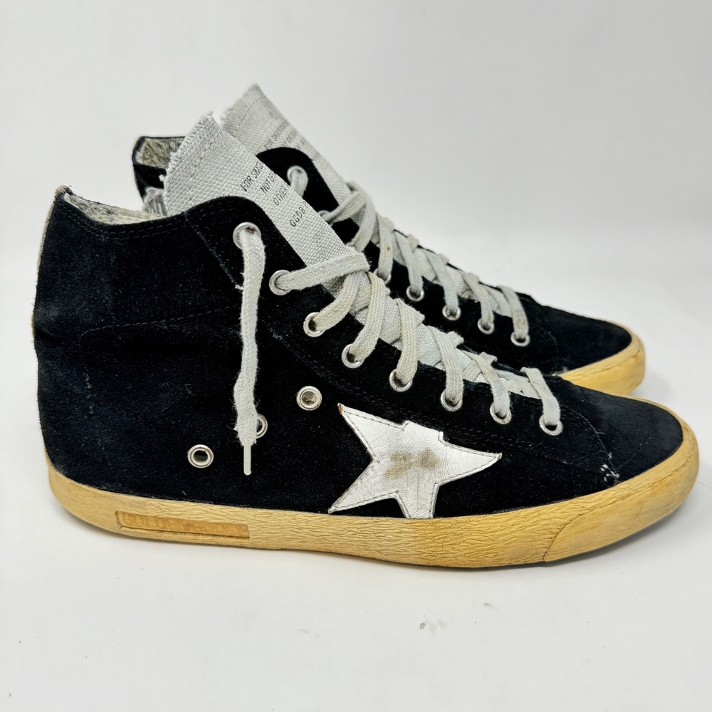 Authentic Golden Goose suede hight top francy sneakers size 40